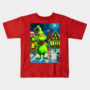 Grinchy Christmas Kids T-Shirt